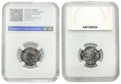 Ancient coins: Roman Empire (Rome) Roman Empire, Postumus (266-269). Antoninianus, Galley CCG XF45 Moneta w slabie Classical Coin Grading z notą XF45Obiegowa moneta. Condition: CCG XF45 (CCG XFF5)