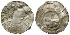 Medieval coins - World GERMANY / ENGLAND / CZECH / GERMAN / GREAT BRITIAN / Scandinavia / Skandinavien Germany, Franconia Wrzburg. Otto III (983-1002). Denar AW: Głowa św. Kiliana w prawo, legenda oto
