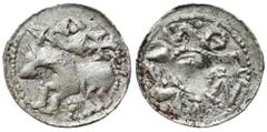 Medieval Coins - Poland POLSKA / POLAND / POLEN / POLOGNE / POLSKO Bolesław II Śmiały (1058-1080). Denar (denarius) książęcy, Krakow / Cracow AW: Głowa w lewo, legenda otokowa RW: Książę na koniu w le