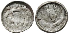Medieval Coins - Poland POLSKA / POLAND / POLEN / POLOGNE / POLSKO Władysław I Herman (1081-1102). Denar (denarius) ok. 1090-1110, Wrocław AW: Głowa św. Jana Chrzciciela RW: Krzyż w okręgu, kule w pol