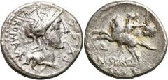 Ancient coins: Roman Republic (Rome) RÖMISCHEN REPUBLIK / GRIECHISCHE MÜNZEN / BYZANZ / ANTIK / ANCIENT / ROME / GREECE / RÖMISCHEN KAISERZEIT / CELTISHE / BIBLISHE Roman Republic, Denar, M. Sergius S