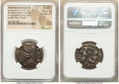Ancients Ancient Lots ANCIENT LOTS. Greek. Parthian Kingdom. Lot of three (3) AR and BI tetradrachms. NGC Choice VF-AU. Includes: One AR and two BI tetradrachms, various rulers and types. Total of thr