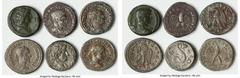Ancients Ancient Lots ANCIENT LOTS. Roman Provincial. Lot of six (6) BI tetradrachms. Good-Fine. Includes: Six Roman Provincial BI tetradrachms, various cities, rulers, and types. Total of six (6) coi