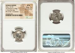 Ancients Roman Imperial Otho (January-April AD 69). AR denarius (18mm, 3.44 gm, 5h). NGC XF S 5/5 - 4/5. Rome. IMP OTHO CAESAR AVG TR P, bare, bewigged head of Otho right / SECVR-ITAS P R, Securitas, 