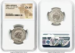 Ancients Ancient Lots ANCIENT LOTS. Roman Provincial. Syria. Antioch. Lot of four (4) BI tetradrachms. NGC XF-AU. Includes: Four Antiochian tetradrachms, various rulers and types. Total of four (4) co