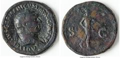 Ancients Roman Imperial Vitellius (16 April-22 December AD 69). AE sestertius (36mm, 26.01 gm, 5h). Fine, tooled. Rome, April-December AD 69. A VITELLIVS GERMANICVS IMP AVG P M TR P, laureate and drap