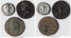 Ancients Ancient Lots ANCIENT LOTS. Roman Imperial. Vitellius (16 April-22 December AD 69). Lot of three (3) AR and AE issues. Fair-VG. Includes: One AR and two AE issues of Vitellius, various types. 