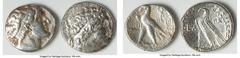 Ancients Ancient Lots ANCIENT LOTS. Greek. Ptolemaic Kingdom. Lot of two (2) AR tetradrachms. Fine-VF, polished. Includes: Two AR tetradrachms, different rulers and types. Total of two (2) coins in lo