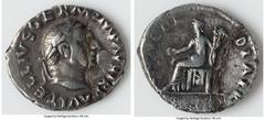Ancients Roman Imperial Vitellius (late April-20 December AD 69). AR denarius (19mm, 5h). Choice Fine, broken and repaired. Rome, July-December AD 69. A VITELLIVS GERM IMP AVG TR P, laureate head of V