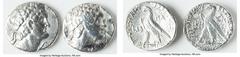 Ancients Ancient Lots ANCIENT LOTS. Greek. Ptolemaic Kingdom. Ptolemy VI Philometor (180-145 BC). Lot of two (2) AR tetradrachms. VF, polished. Includes: Two AR tetradrachms of Ptolemy VI, different t