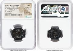 Ancients Ancient Lots ANCIENT LOTS. Roman Provincial. Egypt. Alexandria. Lot of three (3) BI issues. NGC XF-Choice XF, flan flaw. Includes: Three Alexandrian BI tetradrachms, various rulers and types.