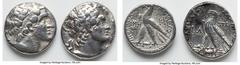 Ancients Ancient Lots ANCIENT LOTS. Greek. Ptolemaic Kingdom. Lot of two (2) AR tetradrachms. Fine-VF, polished. Includes: Two AR tetradrachms, different rulers and types. Total of two (2) coins in lo