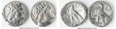 Ancients Ancient Lots ANCIENT LOTS. Greek. Ptolemaic Kingdom. Lot of two (2) AR tetradrachms. VF-XF, flan crack, polished. Includes: Two AR tetradrachms, different rulers and types. Total of two (2) c