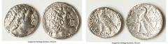 Ancients Ancient Lots ANCIENT LOTS. Greek. Ptolemaic Kingdom. Lot of two (2) AR tetradrachms. VF, polished. Includes: Two AR tetradrachms, different rulers and types. Total of two (2) coins in lot. SO