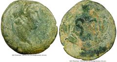 Ancients Roman Provincial SYRIA. Antioch. Otho (AD 69). AE (24mm, 1h). NGC VG, scratches. IMP M OTHO CAE AVG, laureate head of Otho right / S C, pellet above legend; all within laurel wreath. McAlee 3