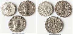 Ancients Ancient Lots ANCIENT LOTS. Roman Provincial. Lot of three (3) BI tetradrachms. VF-Choice XF, Silvering, graffiti. Includes: Three Provincial BI tetradrachsm, various rulers and types. Total o