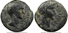 Ancients Roman Provincial AEOLIS. Temnus. Augustus (27 BC-AD 14), with C. Asinius Gallus, as Proconsul of Asia (6-5 BC). AE (16mm, 2.62 gm, 1h). Fine. ACINIOC ΓAΛΛΩC AΓNOC, bare head of Asinius Gallus