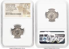 Ancients Roman Imperial Balbinus (April-July AD 238). AR denarius (21mm, 2.72 gm, 7h). NGC Choice XF 5/5 - 3/5. Rome. IMP C D CAEL BALBINVS AVG, laureate, draped, and cuirassed bust of Balbinus right,