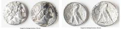 Ancients Ancient Lots ANCIENT LOTS. Greek. Ptolemaic Kingdom. Lot of two (2) AR tetradrachms. Fine-VF, polished. Includes: Two AR tetradrachms, different rulers and types. Total of two (2) coins in lo
