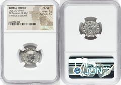 Ancients Roman Imperial Titus, as Augustus (AD 79-81). AR denarius (19mm, 3.39 gm, 6h). NGC Choice VF 5/5 - 4/5. Rome, after 1 July AD 79. IMP TITVS CAES VESPASIAN AVG P M, laureate head of Titus righ