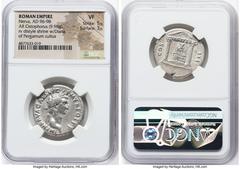 Nerva (AD 96-98). AR cistophorus (26mm, 9.98 gm, 7h). NGC VF 5/5 - 3/5. Rome or uncertain mint in Asia Minor, AD 97. IMP NERVA CAES AVG-P M TR POT P P, laureate head of Nerva right / COS-III, distyle 