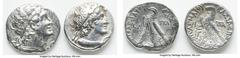 Ancients Ancient Lots ANCIENT LOTS. Greek. Ptolemaic Kingdom. Lot of two (2) AR tetradrachms. VF, polished. Includes: Two AR tetradrachms, different rulers and types. Total of two (2) coins in lot. SO
