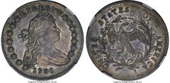 Early Dollars 1796 $1 Small Date, Small Letters, B-1, BB-66, R.4, XF45 NGC. Bowers Die State II, the only observed state. The reverse die shows evidence of lapping. An earlier described die state has 