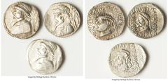 Ancients Ancient Lots ANCIENT LOTS. Greek. Elymais Kingdom. Kamnaskires V (ca. 54-32 BC). Lot of three (3) AR tetradrachms. Fine-VF. Includes: Three AR tetradrachms, Seleucia ad Hedyphon. Diademed and