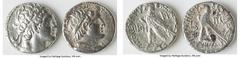 Ancients Ancient Lots ANCIENT LOTS. Greek. Ptolemaic Egypt. Lot of two (2) AR tetradrachms. VF. Includes: Two AR tetradrachms, different rulers and types. Total of two (2) coins in lot. SOLD AS IS, NO