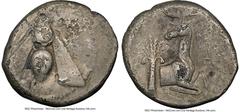 Ancients Greek IONIA. Ephesus. Ca. 4th century BC. AR tetradrachm (25mm, 1h). NGC Fine. Amyntes, magistrate. E-Φ, bee with straight wings seen from above / AMYNTHΣ, forepart of stag kneeling right, he