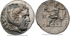 Ancients Greek LYCIA. Phaselis. Ca. 218-185 BC. AR tetradrachm (32mm, 16.98 gm, 1h). NGC Choice AU 5/5 - 4/5. Late posthumous issue of Phaselis in the name and types of Alexander III the Great of Mace