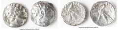 Ancients Ancient Lots ANCIENT LOTS. Greek. Ptolemaic Egypt. Ptolemy VIII Euergetes II (Physcon) (170-116 BC). Lot of two (2) AR tetradrachms. Fine-Choice Fine, polished. Includes: Two AR tetradrachms 
