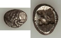 LYCIA. Uncertain Dynasts. Ca. 520-480 BC. AR stater (9.71 gm). Forepart of running boar l. / Rough incuse square. SNG von Aulock 6460. Toned VF. Ex Christie's (16 March 1987), lot 21.