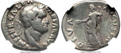 Ancients Roman Imperial Galba (AD 68-69). AR denarius (20mm, 3.17 gm, 6h). NGC Choice Fine 5/5 - 3/5. Rome, July AD 68-January AD 69. IMP SER GALBA-CAESAR AVG, laureate head of Galba right / DIVA-AVGV