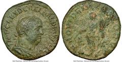 Ancients Roman Imperial Balbinus (April-July AD 238). AE sestertius (29mm, 12h). NGC Choice Fine, scuffs. Rome, April-July AD 238. IMP CAES D CAEL BALBINVS AVG, laureate, draped, and cuirassed bust of