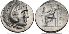 Ancients Greek LYCIA. Phaselis. Ca. 218-185 BC. AR tetradrachm (31mm, 16.68 gm, 1h). NGC Choice AU 3/5 - 4/5. Posthumous issue in the name and types of Alexander III the Great of Macedon, dated Civic 