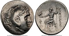 Ancients Greek LYCIA. Phaselis. Ca. 218-185 BC. AR tetradrachm (32mm, 12h). NGC Choice VF, scratches. In the name and types of Alexander III the Great of Macedon, dated Civic Year 9 (210/9 BC). Head o