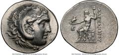 Ancients Greek LYCIA. Phaselis. Ca. 218-185 BC. AR tetradrachm (32mm, 12h). NGC Choice VF. Name and types of Alexander III the Great of Macedon, dated Civic Year 5 (ca. 214/3 BC). Head of Heracles rig