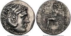 Ancients Greek LYCIA. Phaselis. Ca. 218-185 BC. AR tetradrachm (28mm, 1h). NGC VF, countermark. In the name and types of Alexander III the Great of Macedon, dated Civic Year 9 (210/9 BC). Head of Hera