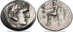 Ancients Greek LYCIA. Phaselis. Ca. 218-185 BC. AR tetradrachm (32mm, 12h). NGC VF, brushed, countermark. Late posthumous issue in the name and types of Alexander III the Great of Macedon, dated Civic