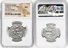 Ancients Ancient Lots ANCIENT LOTS. Oriental. Sasanian Kingdom. Yazdgard (Yazdgird) I (AD 399-420). Lot of three (3) AR drachms. NGC AU. 1) SASANIAN KINGDOM. Yazdgard (Yazdgird) I (AD 399-420). AR dra