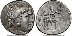 Ancients Greek LYCIA. Phaselis. Ca. 218-185 BC. AR tetradrachm (29mm, 11h). NGC XF. Late posthumous issue in the name and types of Alexander III the Great of Macedon, dated Civic Year 21 (198/7 BC). H