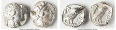 Ancients Ancient Lots ANCIENT LOTS. Greek. Attica. Athens. Lot of two (2) AR tetradrachms. Fine-Choice Fine, test cuts. Includes: Two Athenian AR tetradrachms. SOLD AS IS, NO RETURNS. HID05401242017 ©
