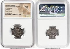 Ancients Ancient Lots ANCIENT LOTS. Roman Imperial. Constantine I the Great (AD 307-337). Lot of five (5) AE3 or BI nummi. NGC Choice VF-XF. 1) Constantine I the Great (AD 307-337). AE3 or BI nummus. 