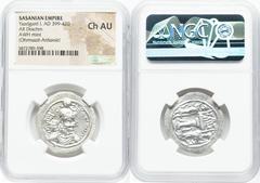 Ancients Ancient Lots ANCIENT LOTS. Oriental. Sasanian Kingdom. Yazdgard (Yazdgird) I (AD 399-420). Lot of three (3) AR drachms. NGC Choice AU. 1) SASANIAN KINGDOM. Yazdgard (Yazdgird) I (AD 399-420).