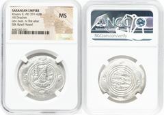 Ancients Ancient Lots ANCIENT LOTS. Oriental. Sasanian Kingdom. Khusru II (AD 591-628). Lot of three (3) AR drachms. NGC MS. 1) SASANIAN EMPIRE. Khusru II (AD 591-628). AR drachm. NGC MS 2) SASANIAN E