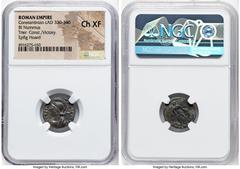 Ancients Ancient Lots ANCIENT LOTS. Roman Imperial. Constantinople Commemorative (ca. AD 330-340). Lot of four (4) AE3 or BI nummi. NGC Choice XF. 1) Constantinople Commemorative (ca. AD 330-340). AE3