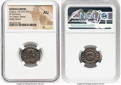 Ancients Ancient Lots ANCIENT LOTS. Roman Imperial. Lot of four (4) AE3 or BI nummi. NGC AU-Choice AU. 1) Crispus (AD 316-326). AE3 or BI nummus. NGC AU. 2) Crispus (AD 316-326). AE3 or BI nummus. NGC