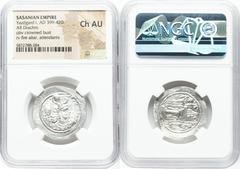 Ancients Ancient Lots ANCIENT LOTS. Oriental. Sasanian Kingdom. Yazdgard (Yazdgird) I (AD 399-420). Lot of three (3) AR drachms. NGC AU-Choice AU. 1) SASANIAN KINGDOM. Yazdgard (Yazdgird) I (AD 399-42