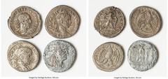 Ancients Ancient Lots ANCIENT LOTS. Roman Provincial. Lot of four (4) AR tetradrachms. Good-Fine. Includes: Four Roman Provincial AR tetradrachms, various emperors and types. SOLD AS IS, NO RETURNS. H